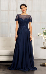 3 of 16 Elizabeth K GL3067 Dress Navy