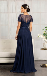 7 of 16 Elizabeth K GL3067 Dress Navy