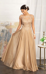 2 of 14 Elizabeth K GL3068 Dress Gold