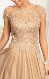 9 of 14 Elizabeth K GL3068 Dress Gold