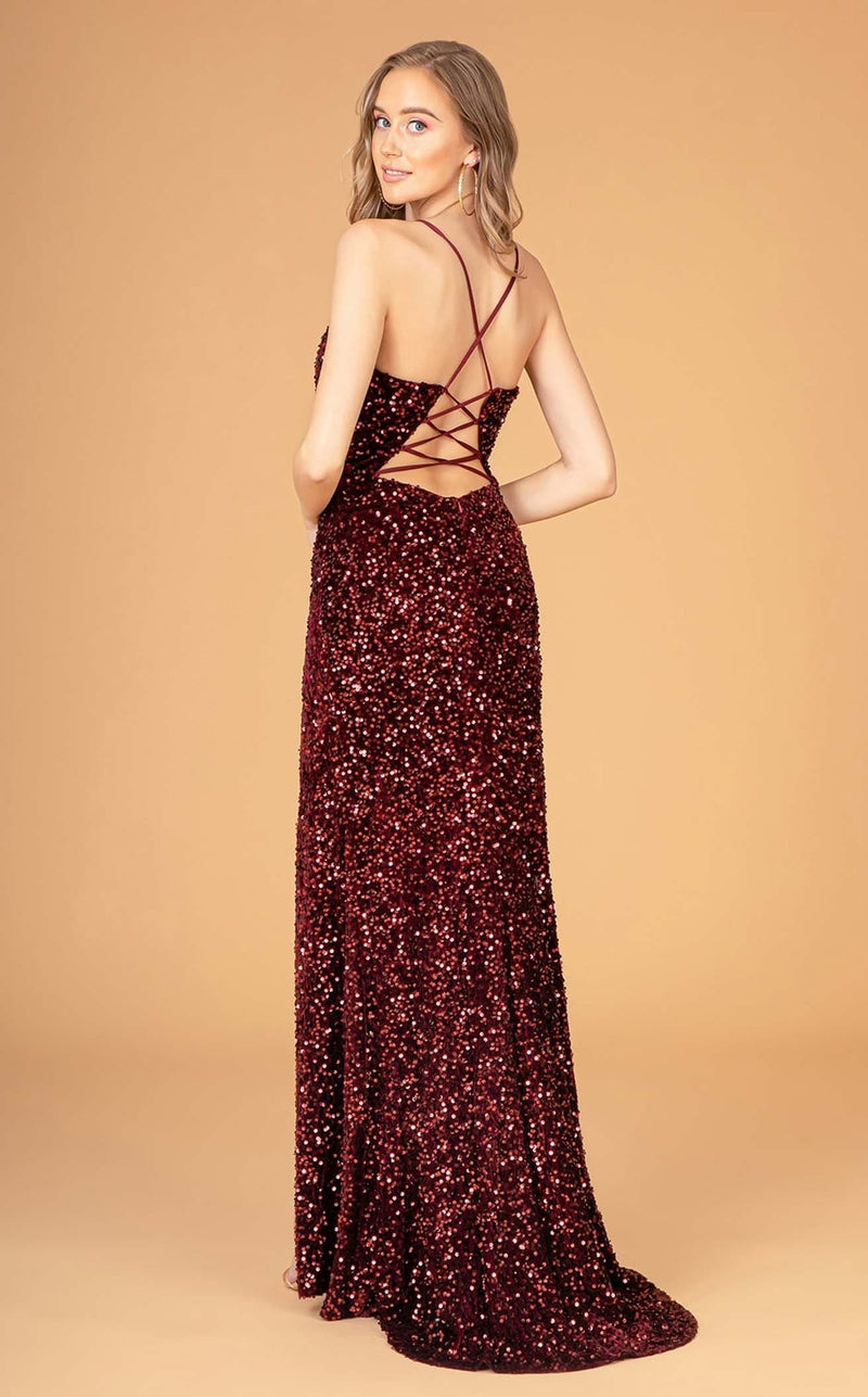 Elizabeth K GL3081 Dress Burgundy