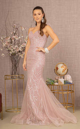 1 of 5 GLS by Gloria GL3121 Dress Dark-Rose