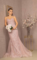 4 of 5 GLS by Gloria GL3121 Dress Dark-Rose