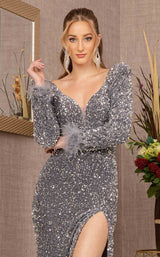 6 of 12 Elizabeth K GL3122 Dress Silver