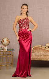 2 of 13 Elizabeth K GL3125 Dress Burgundy