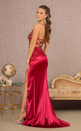 12 of 13 Elizabeth K GL3125 Dress Burgundy