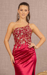 5 of 13 Elizabeth K GL3125 Dress Burgundy