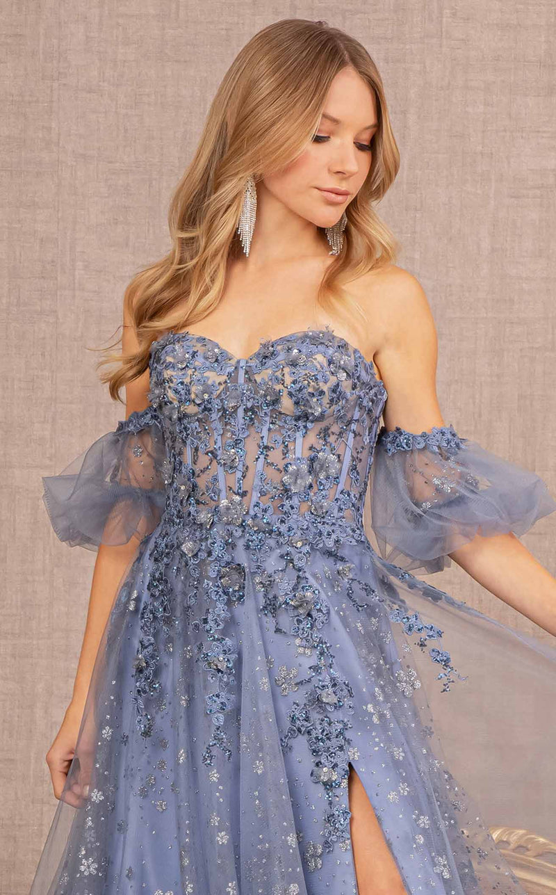 GLS by Gloria GL3126 Dress Smoky-Blue