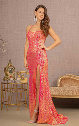 1 of 9 Elizabeth K GL3127 Dress Fuchsia