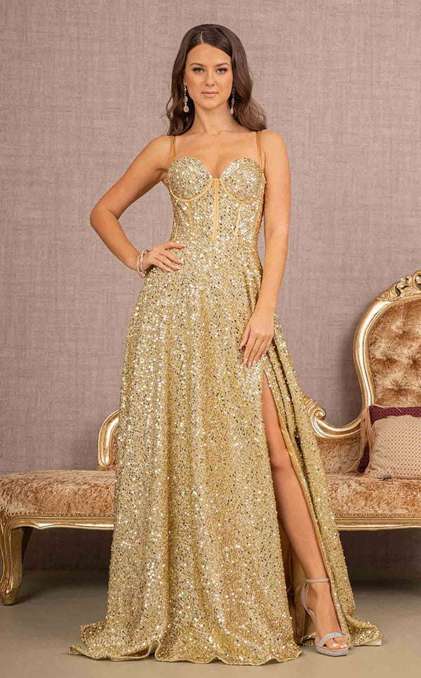 Elizabeth K GL3132 Dress Gold