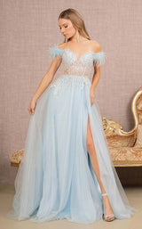 1 of 4 GLS by Gloria GL3135 Dress Baby-Blue