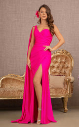 2 of 14 Elizabeth K GL3136 Dress Fuchsia