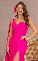 5 of 14 Elizabeth K GL3136 Dress Fuchsia