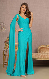 3 of 14 Elizabeth K GL3136 Dress Lake-Blue