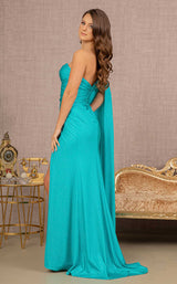 14 of 14 Elizabeth K GL3136 Dress Lake-Blue