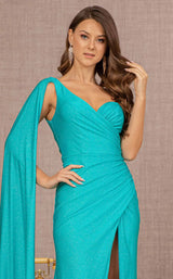 6 of 14 Elizabeth K GL3136 Dress Lake-Blue