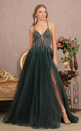 1 of 4 GLS by Gloria GL3137 Dress Green