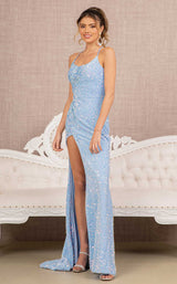 1 of 8 Elizabeth K GL3142 Dress Bahama-Blue