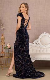 8 of 9 Elizabeth K GL3148 Dress Lapis-Blue