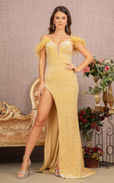 2 of 16 Elizabeth K GL3149 Dress Gold