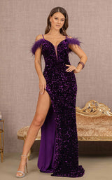 3 of 16 Elizabeth K GL3149 Dress Purple