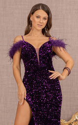 7 of 16 Elizabeth K GL3149 Dress Purple