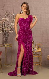 2 of 9 GLS by Gloria GL3154 Dress Magenta