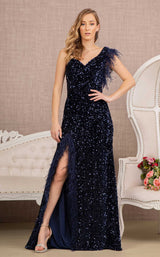 1 of 9 GLS by Gloria GL3154 Dress Navy