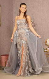 1 of 4 GLS by Gloria GL3158 Dress Cappuccino-Gray