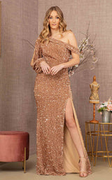 2 of 22 Elizabeth K GL3159 Dress Gold