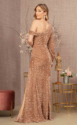 19 of 22 Elizabeth K GL3159 Dress Gold