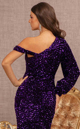 14 of 22 Elizabeth K GL3159 Dress Purple