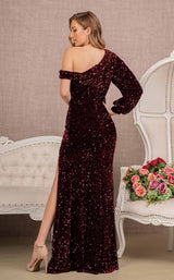 22 of 22 Elizabeth K GL3159 Dress Wine