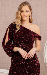 10 of 22 Elizabeth K GL3159 Dress Wine