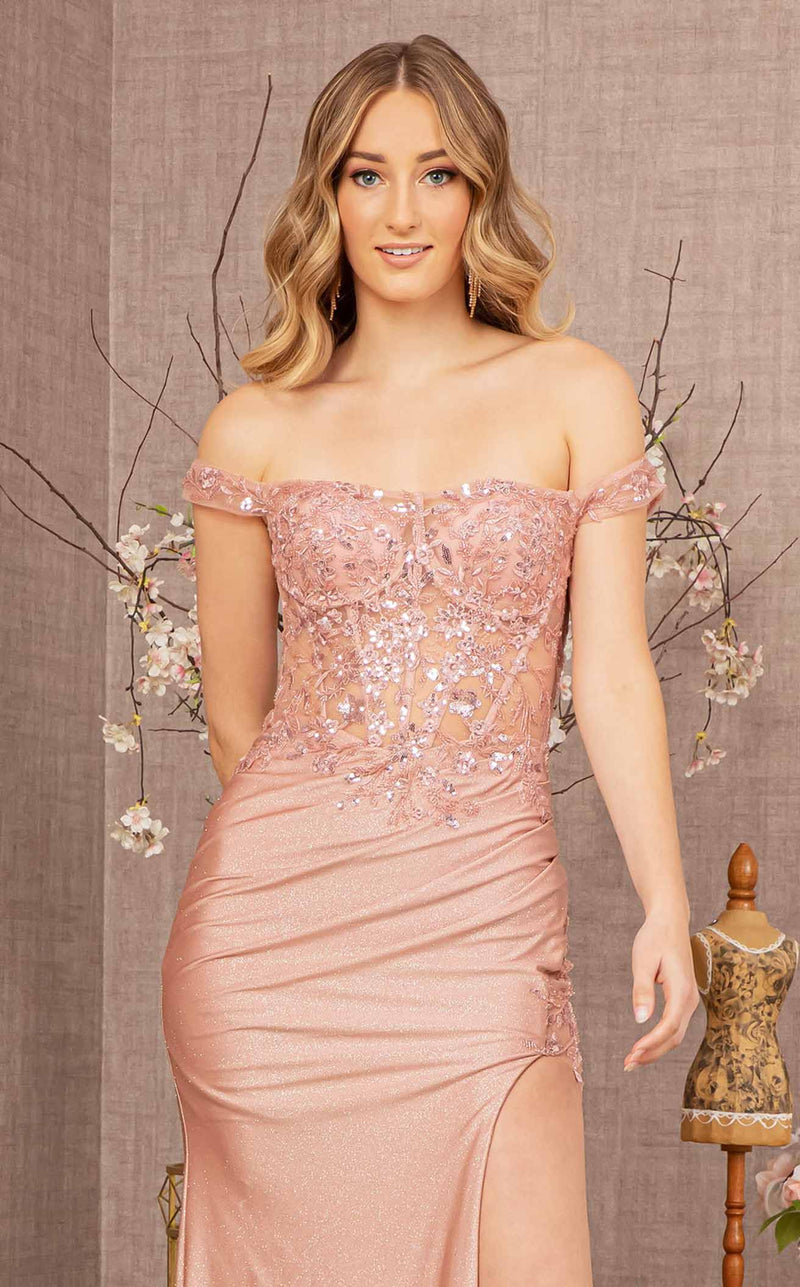 Elizabeth K GL3162 Dress Rose-Gold