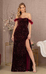 3 of 14 Elizabeth K GL3163 Dress Wine