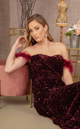 10 of 14 Elizabeth K GL3163 Dress Wine