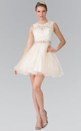 4 of 31 Elizabeth K GS1427 Dress Champagne