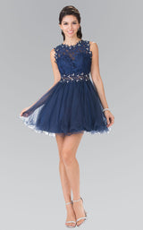 7 of 31 Elizabeth K GS1427 Dress Navy