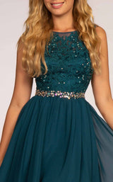 9 of 12 Elizabeth K GS1623 Dress Teal