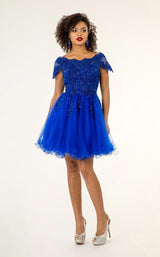 3 of 16 Elizabeth K GS1953 Dress Royal-Blue