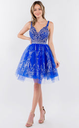 4 of 12 Elizabeth K GS1965 Dress Royal-Blue