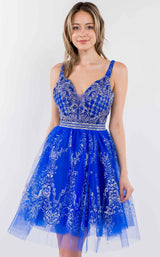 12 of 12 Elizabeth K GS1965 Dress Royal-Blue