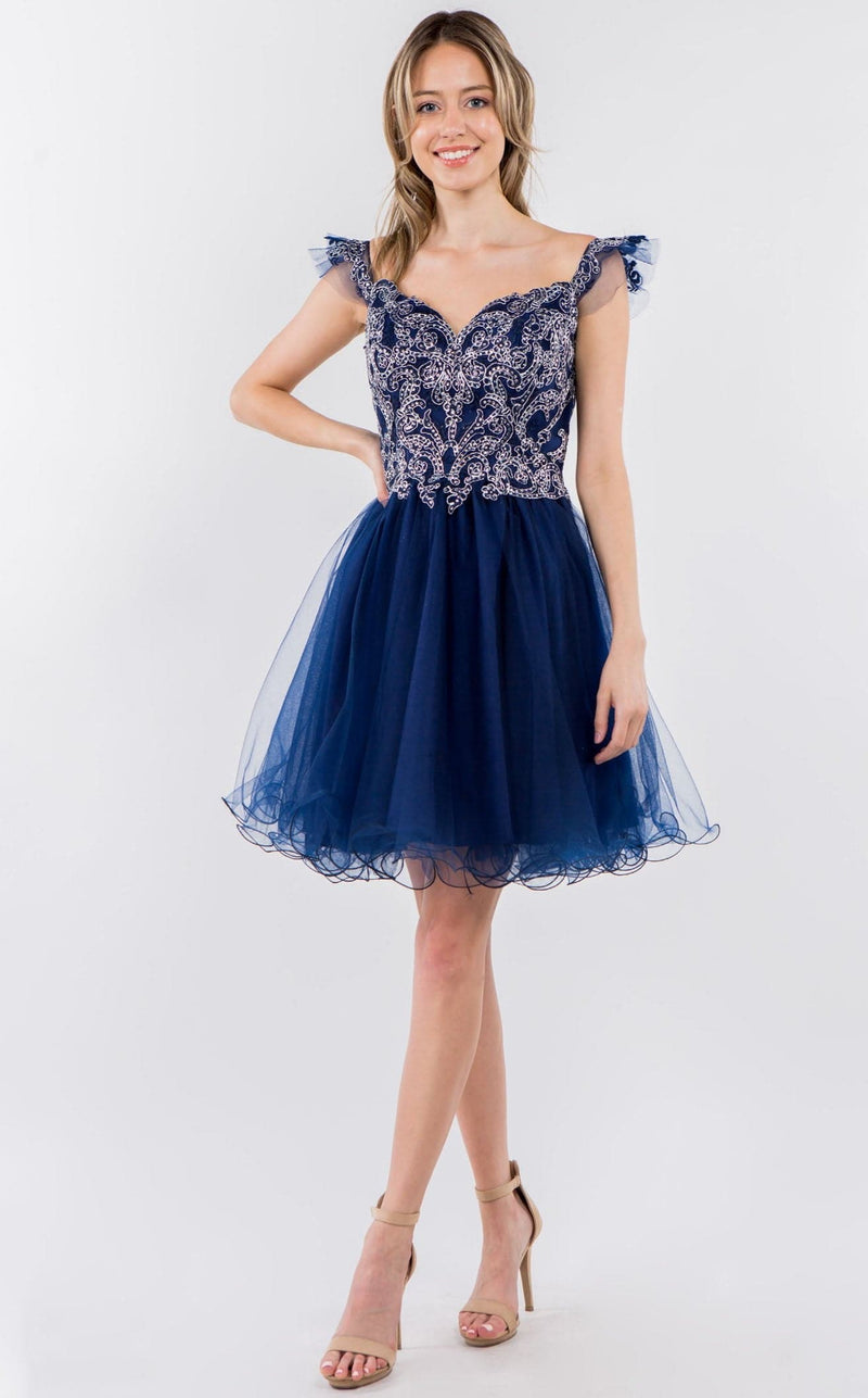 Elizabeth K GS1966 Dress Navy