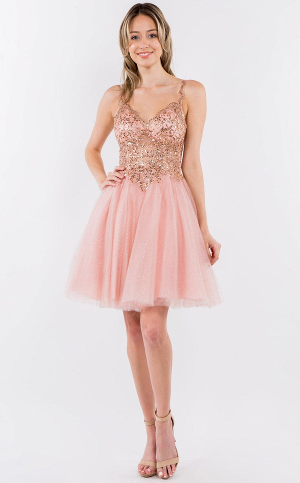 Elizabeth K GS1967 Dress Rose-Gold