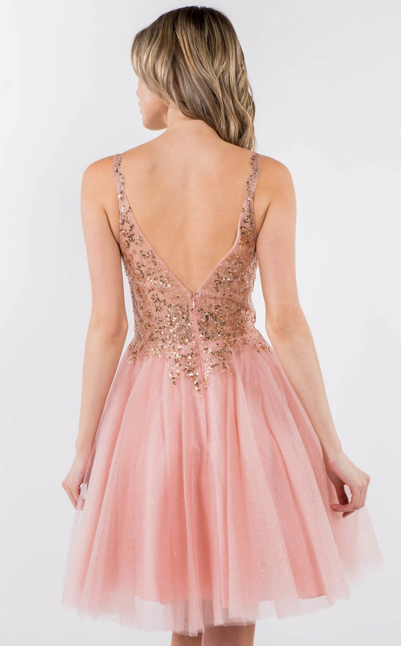 Elizabeth K GS1967 Dress Rose-Gold