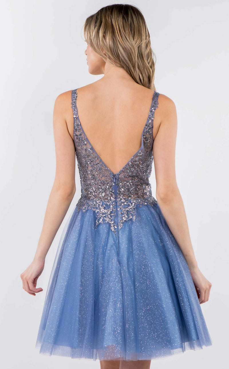 Elizabeth K GS1967 Dress Smoky-Blue