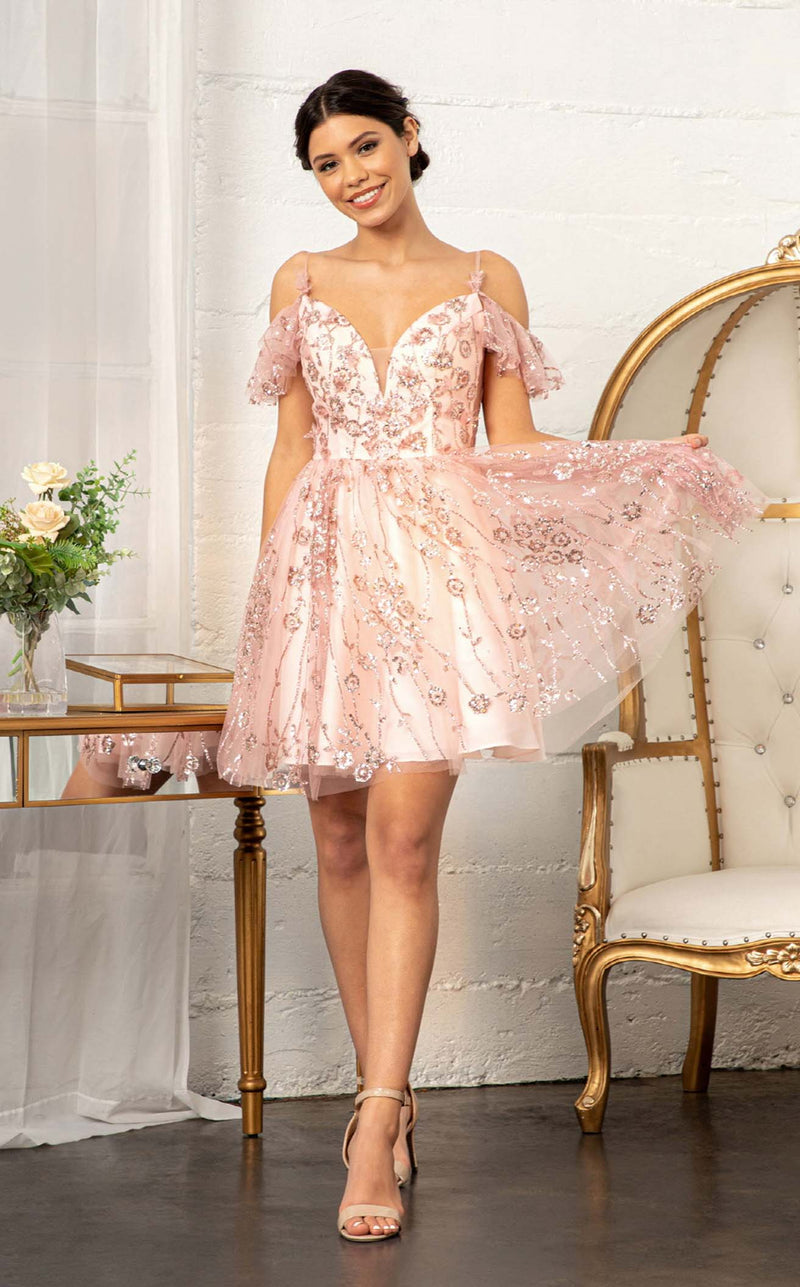 Elizabeth K GS1996 Dress Rose-Gold