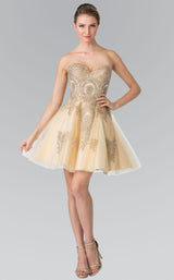 4 of 26 Elizabeth K GS2371 Dress Champagne