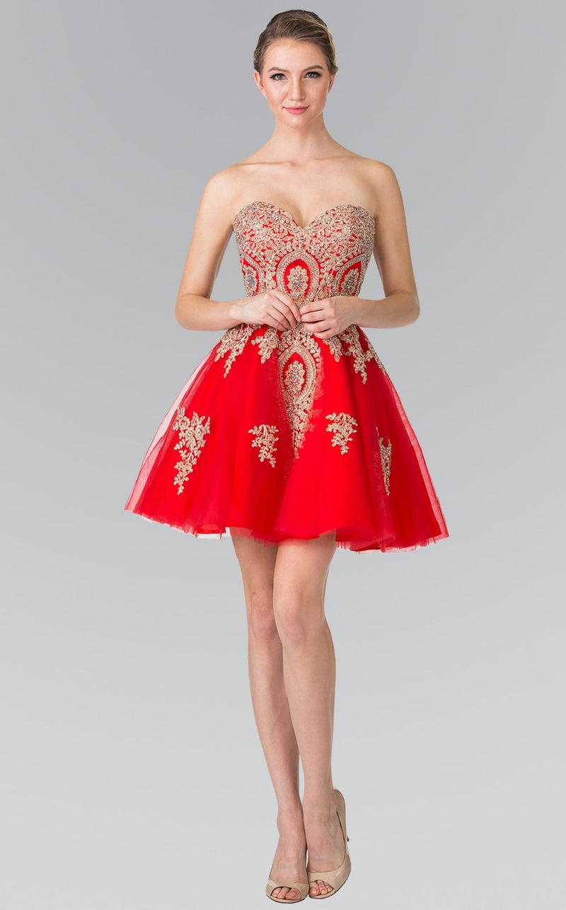 Elizabeth K GS2371 Dress Red